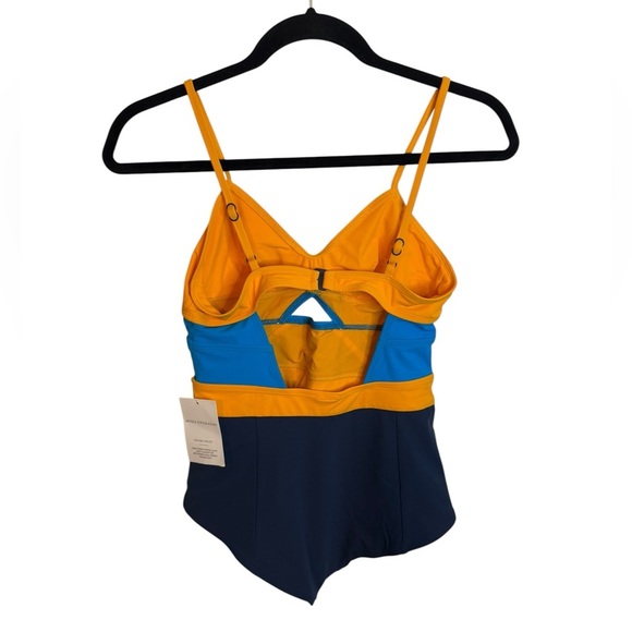 Nwt Flagpole Swim Joellen Colorblock One Piece Swimsuit - Picture 3 of 5
